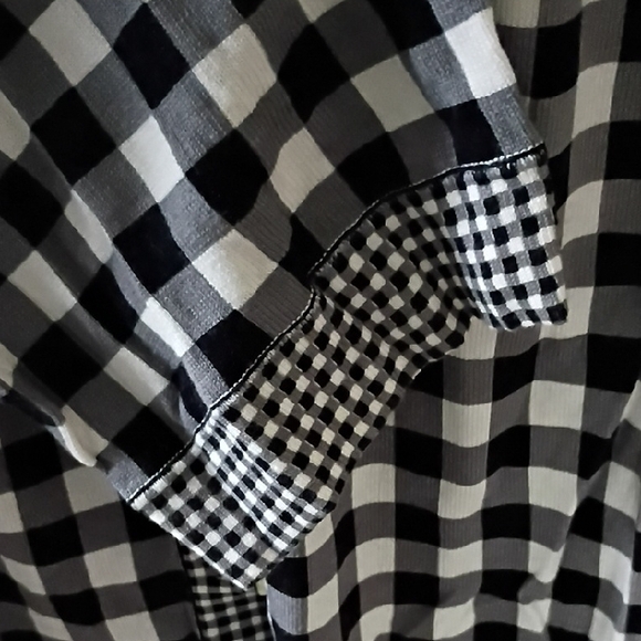 Talbots Spring/Fall Gingham Cardi, 3X - Picture 4 of 7